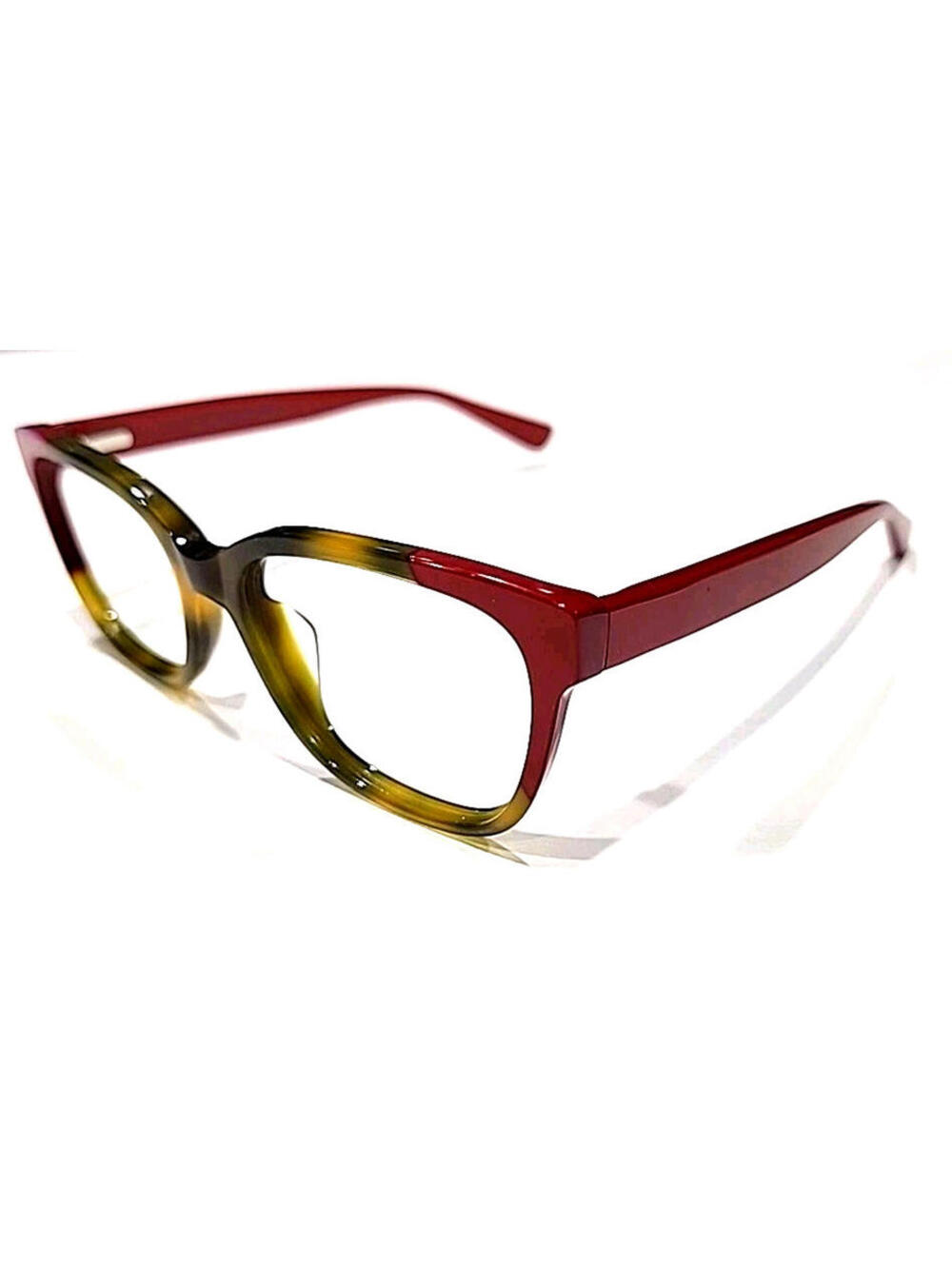 Maui Jim MJO2402-66 Red Green Cat Eyes Eyeglasses 52-18 140 Italy